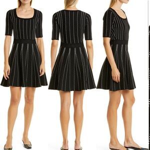 CLUB MONACO Teddiko Detail Fit and Flare Sweater Dress Size L/G